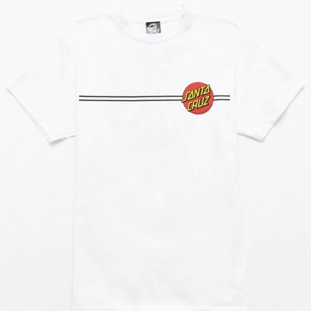 Santa Cruz original white tee